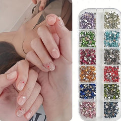 2400 Pcs Nail Art Rhinestones and Tools Set for DIY Nail Art Craft and Makeup