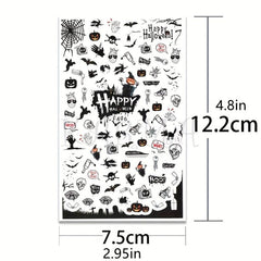Halloween Christmas Nail Art Stickers Decals DIY Nail Art Decoration Supplies
