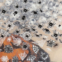 1pc Luminous Halloween Nail Stickers Self Adhesive Nail Art Decals
