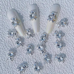 5pcs 3D Nail Charms Zircon Rhinestone Diamond Alloy Metal Jewelry