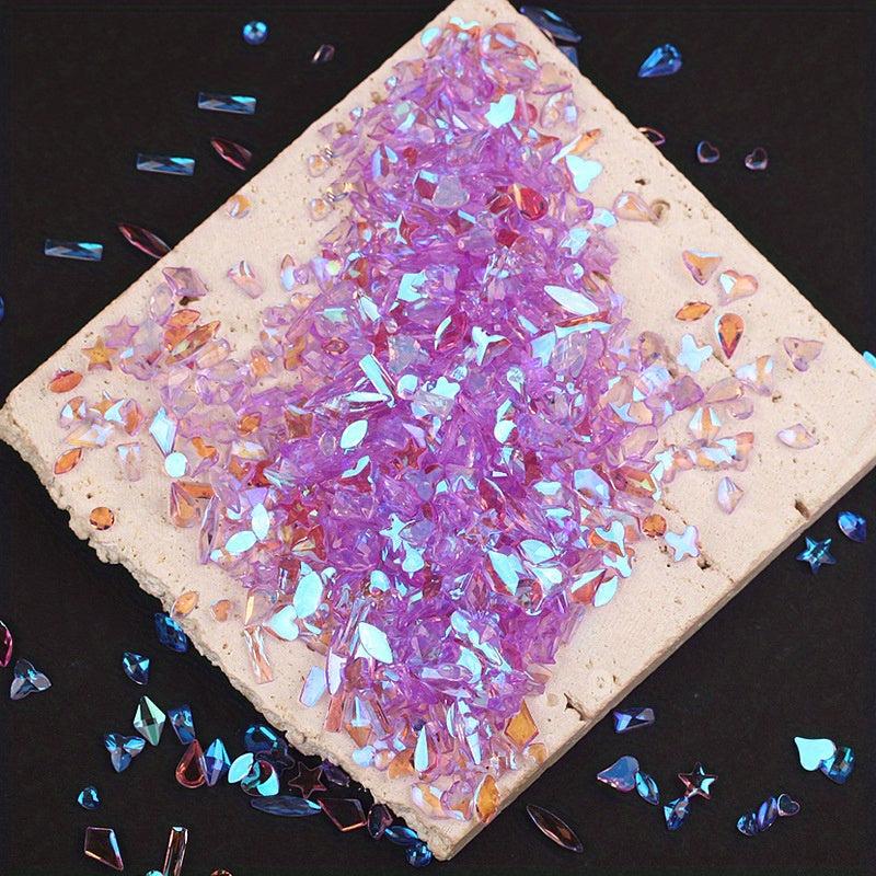 100pcs 3D Aurora Fatback Resin Crystal Rhinestones for Nail Art