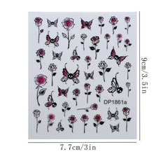 Gothic Style Nail Art Stickers for Halloween