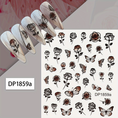 Gothic Style Nail Art Stickers for Halloween