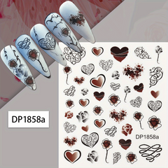 Gothic Style Nail Art Stickers for Halloween