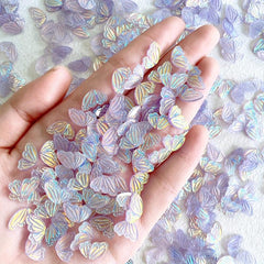 Aurora Butterfly Wings Nail Charms Resin Stones Rhinestones 30 Pcs