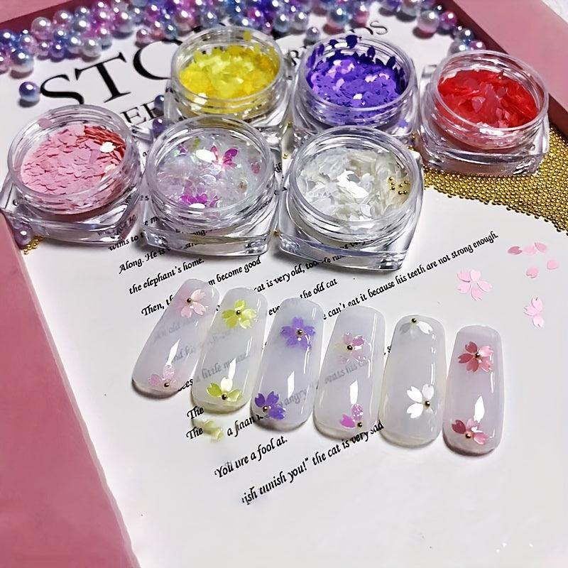 Sakura Flower Petal Nail Art Sequins Decorations