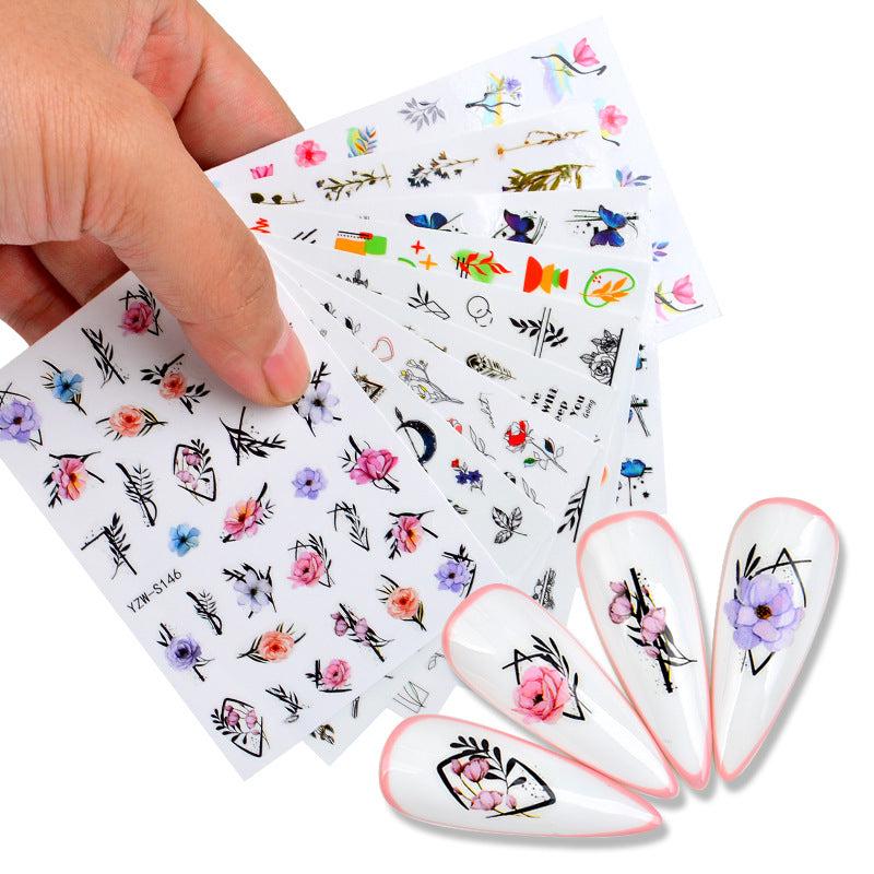 Butterfly Nail Art Decals DIY or Salon Style Nail Tattoos for Women