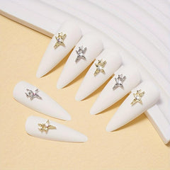 Nail Art Charms Rhinestones Star Charms Nail Accessories DIY Supplies 5 Pcs