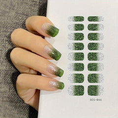 Gradient Glitter Nail Wraps for Stunning Manicures