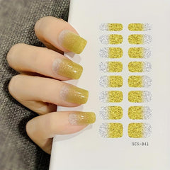 Gradient Glitter Nail Wraps for Stunning Manicures