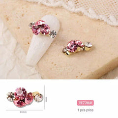 Glass Nail Rhinestone Metal Nail Art Charms DIY Decoration