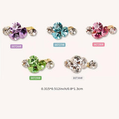 Glass Nail Rhinestone Metal Nail Art Charms DIY Decoration