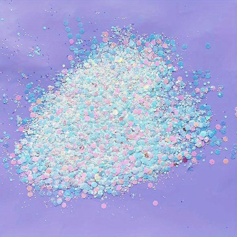 Mixed Chunky Nail Glitter Sequins Hexagon Flake for DIY or Nail Salons
