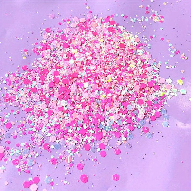 Mixed Chunky Nail Glitter Sequins Hexagon Flake for DIY or Nail Salons