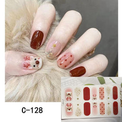 Y2K Nail Strips 3D Full Wraps Nail Polish Sticker Self Adhesive Nail Art Decal