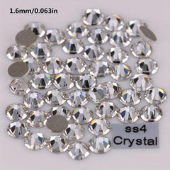 Crystal AB Nail Gems Stones Flat Back Nail Art Rhinestones
