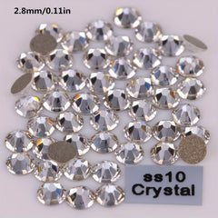 Crystal AB Nail Gems Stones Flat Back Nail Art Rhinestones