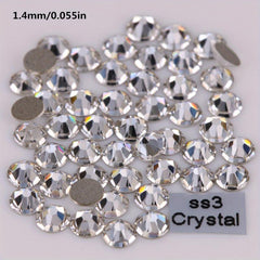 Crystal AB Nail Gems Stones Flat Back Nail Art Rhinestones