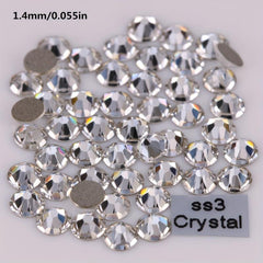 Crystal AB Nail Gems Stones Flat Back Nail Art Rhinestones
