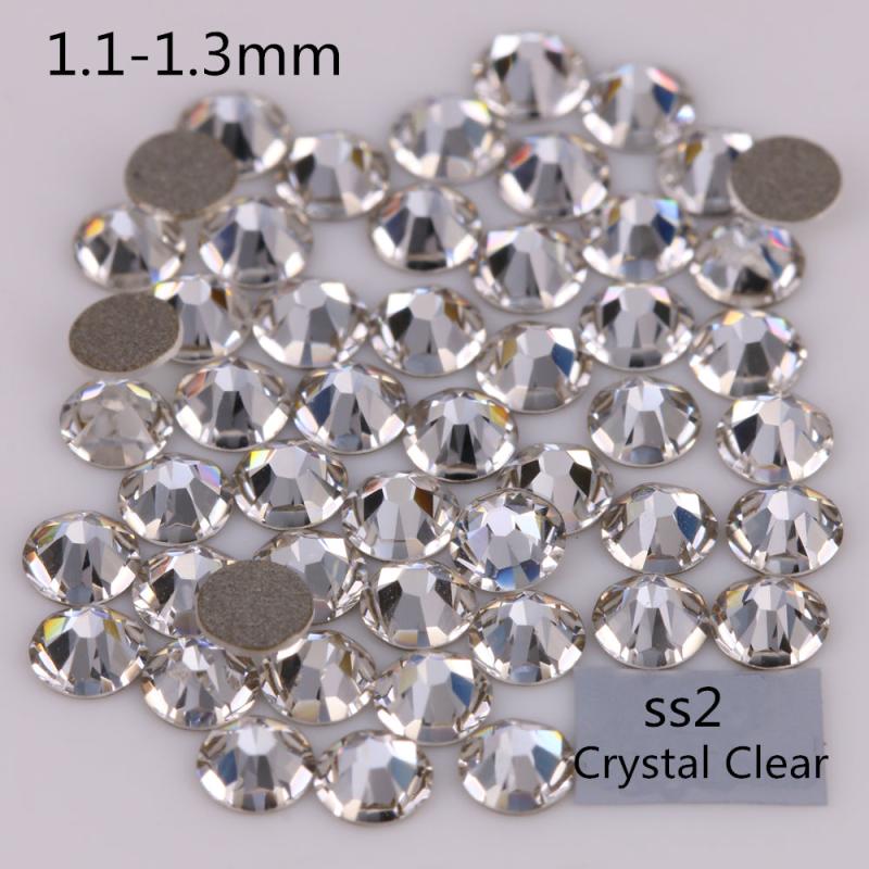 Crystal AB Nail Gems Stones Flat Back Nail Art Rhinestones