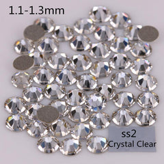 Crystal AB Nail Gems Stones Flat Back Nail Art Rhinestones
