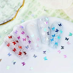 3D Butterfly Nail Art Glitter Sparkly Laser Sequin Acrylic Paillettes