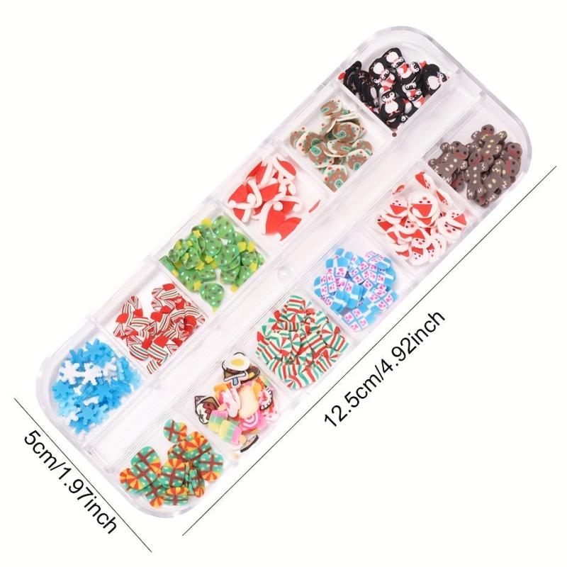 3D Christmas Nail Art Kit Santa Stars Xmas Tree Snowflake DIY Manicure