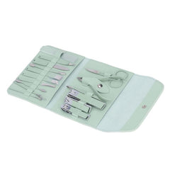 16 Pcs Manicure Set Portable Beauty Pliers Scissors Ear Spoon Storage Bag
