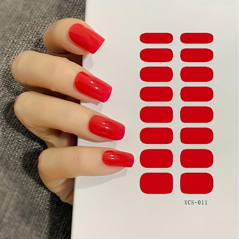 Classic Retro Nail Stickers Full Nail Wraps Women Girls Nail Art