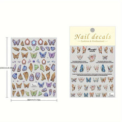 5D Embossed Butterfly Nail Art Decals