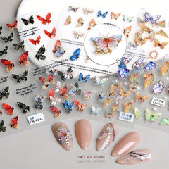 5D Embossed Butterfly Nail Art Decals