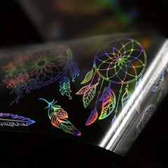 Boho Nail Foils Y2K Laser Aeolian Bells DIY Nail Art Decoration