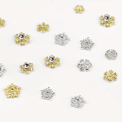 Snowflake Nail Charms 3D Crystals Rhinestones Perfect for Christmas Nail Art