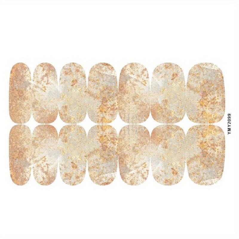 Marble Self-Adhesive Nail Polish Stickers - Manicure Decoration Kit