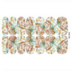 Marble Self-Adhesive Nail Polish Stickers - Manicure Decoration Kit