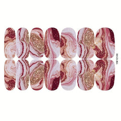 Marble Self-Adhesive Nail Polish Stickers - Manicure Decoration Kit