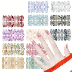 Marble Self-Adhesive Nail Polish Stickers - Manicure Decoration Kit