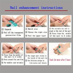 Marbling Print Nail Stickers for Full Nail Wraps - Real Nail Polish Gel Stickers