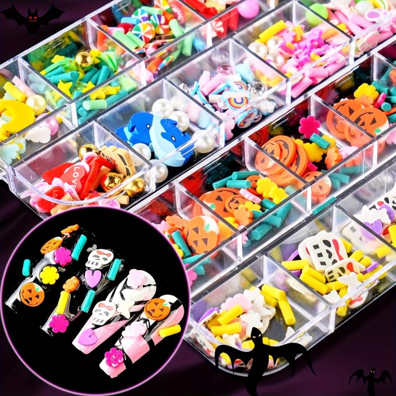 3D Halloween Slice Nail Stickers Christmas Nail Decals