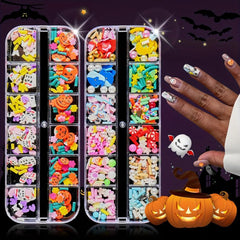 3D Halloween Slice Nail Stickers Christmas Nail Decals