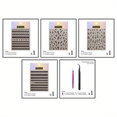 4pcs 3D Flower Nail Art Stickers Self Adhesive Lace Decals