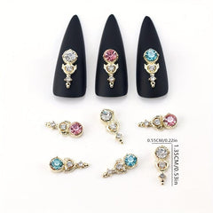 10pcs Wing Starry Rhinestone Nail Charms for Nail Art