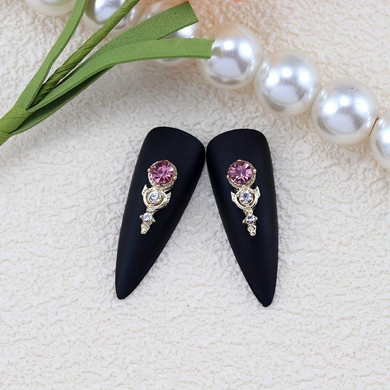 10pcs Wing Starry Rhinestone Nail Charms for Nail Art