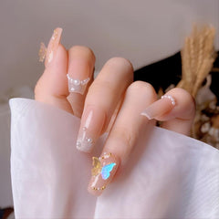 Butterfly Nail Charms with Crystals for Nail Art