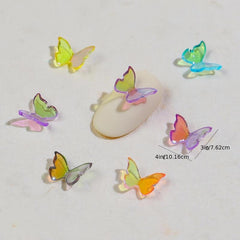 Butterfly Nail Charms with Crystals for Nail Art