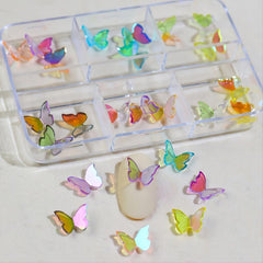 Butterfly Nail Charms with Crystals for Nail Art