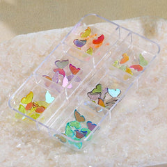 Butterfly Nail Charms with Crystals for Nail Art