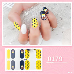 Cartoon Christmas Nail Stickers Waterproof
