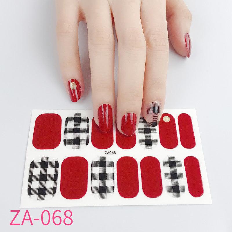 Cartoon Christmas Nail Stickers Waterproof