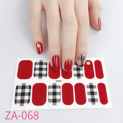 Cartoon Christmas Nail Stickers Waterproof